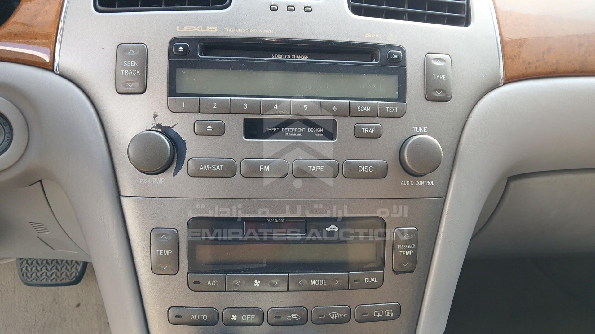 2005 LEXUS ES 330 VIN: JTHBA30GX65151698