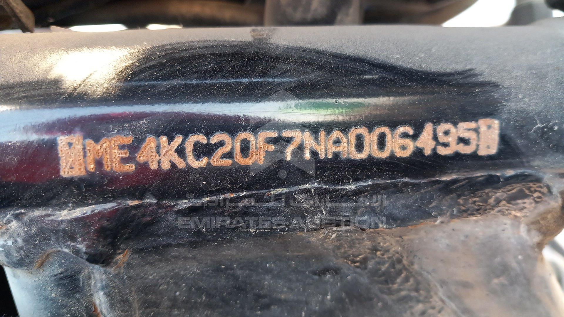 2022 HONDA UNICORN VIN: ME4KC20F7NA006495