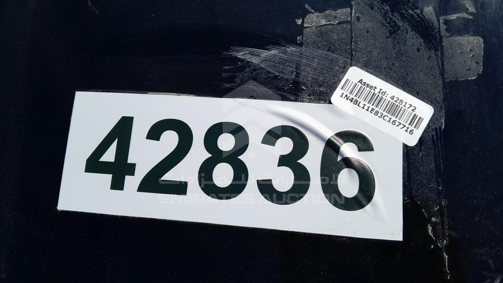 2003 NISSAN ALTIMA VIN: 1N4BL11E83C167716