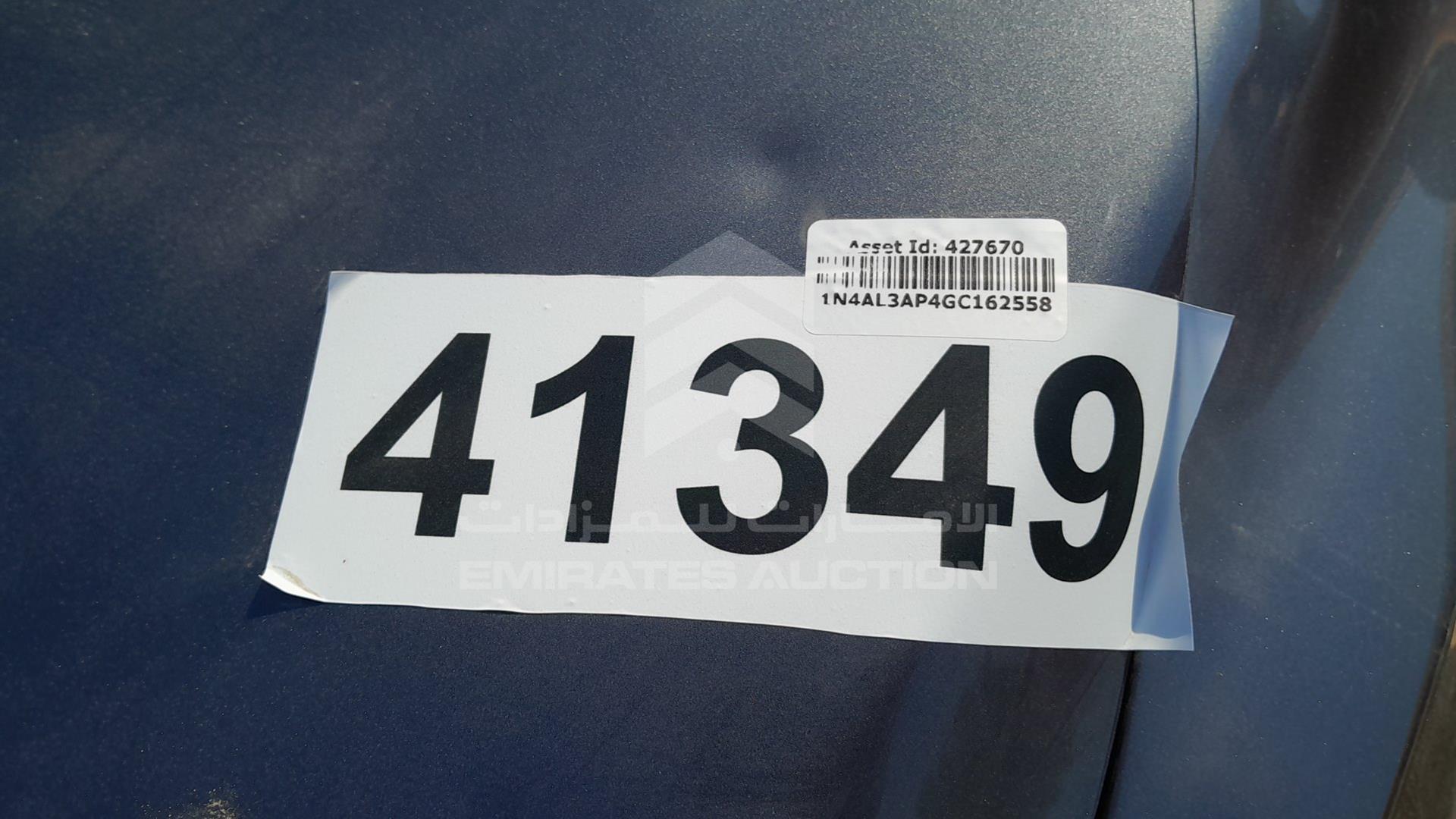 2016 NISSAN ALTIMA VIN: 1N4AL3AP4GC162558