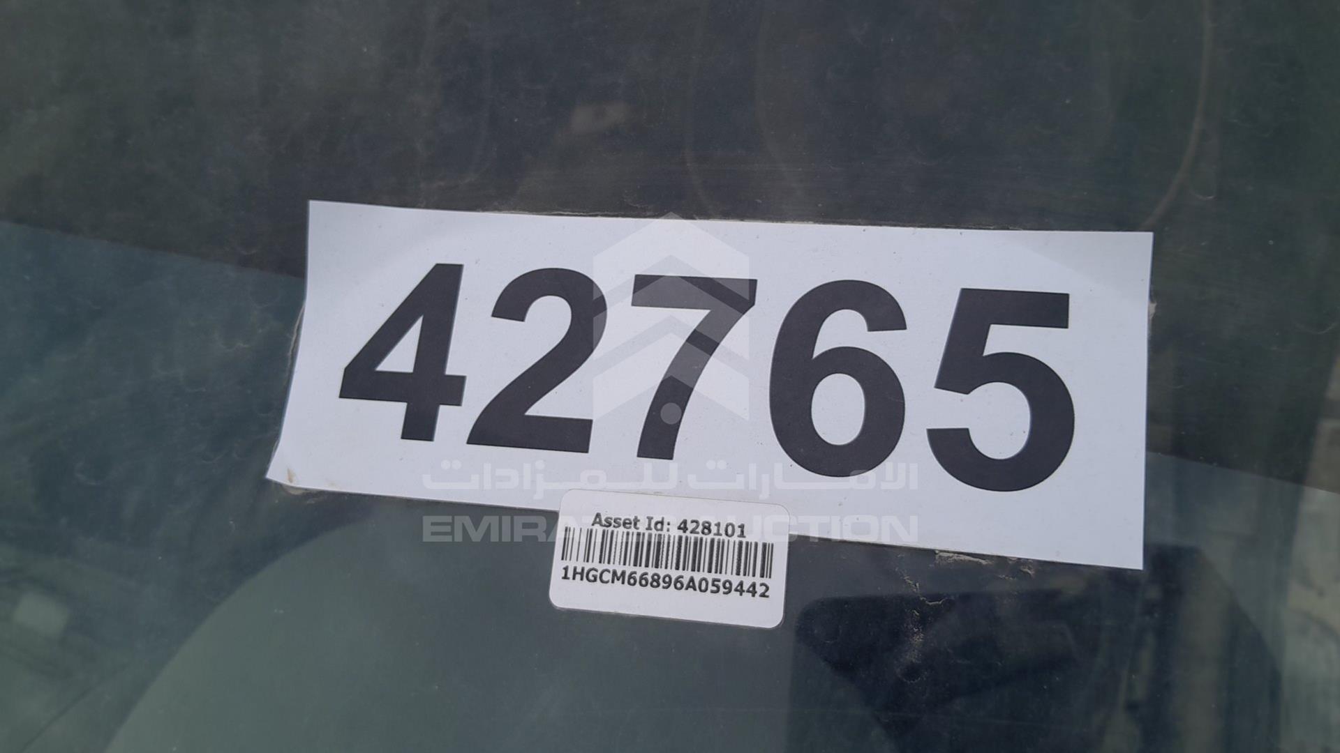 2006 HONDA ACCORD VIN: 1HGCM66896A059442