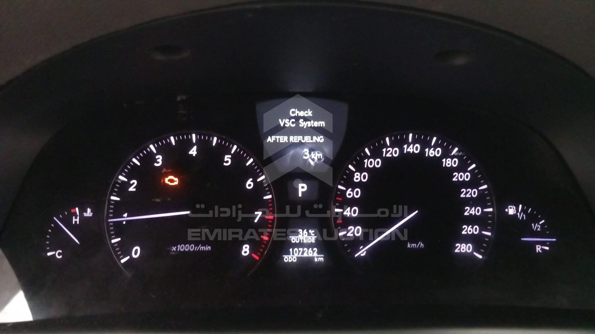 2009 LEXUS LS 460 L VIN: JTHGL46F205027078