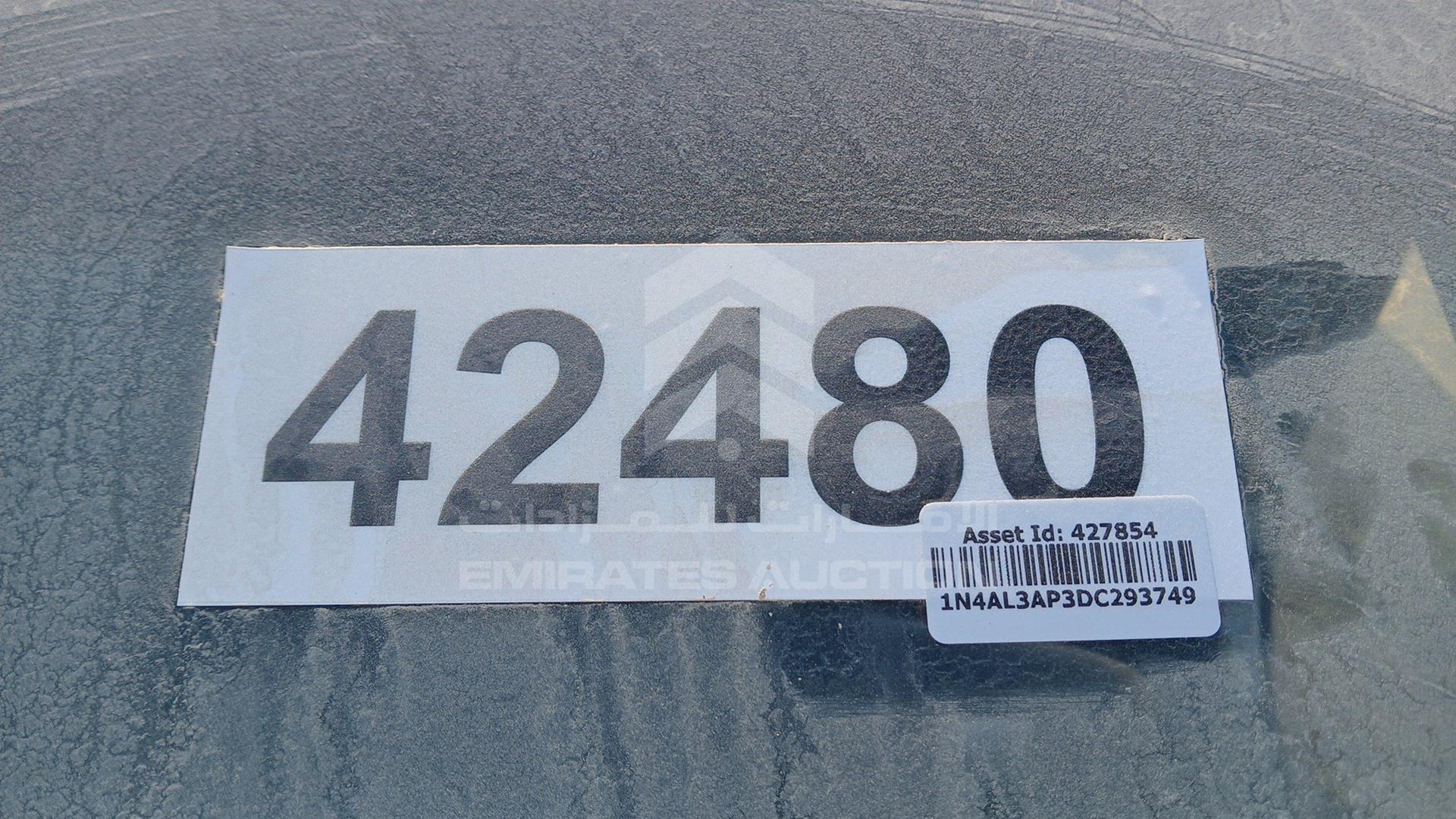 2013 NISSAN ALTIMA VIN: 1N4AL3AP3DC293749