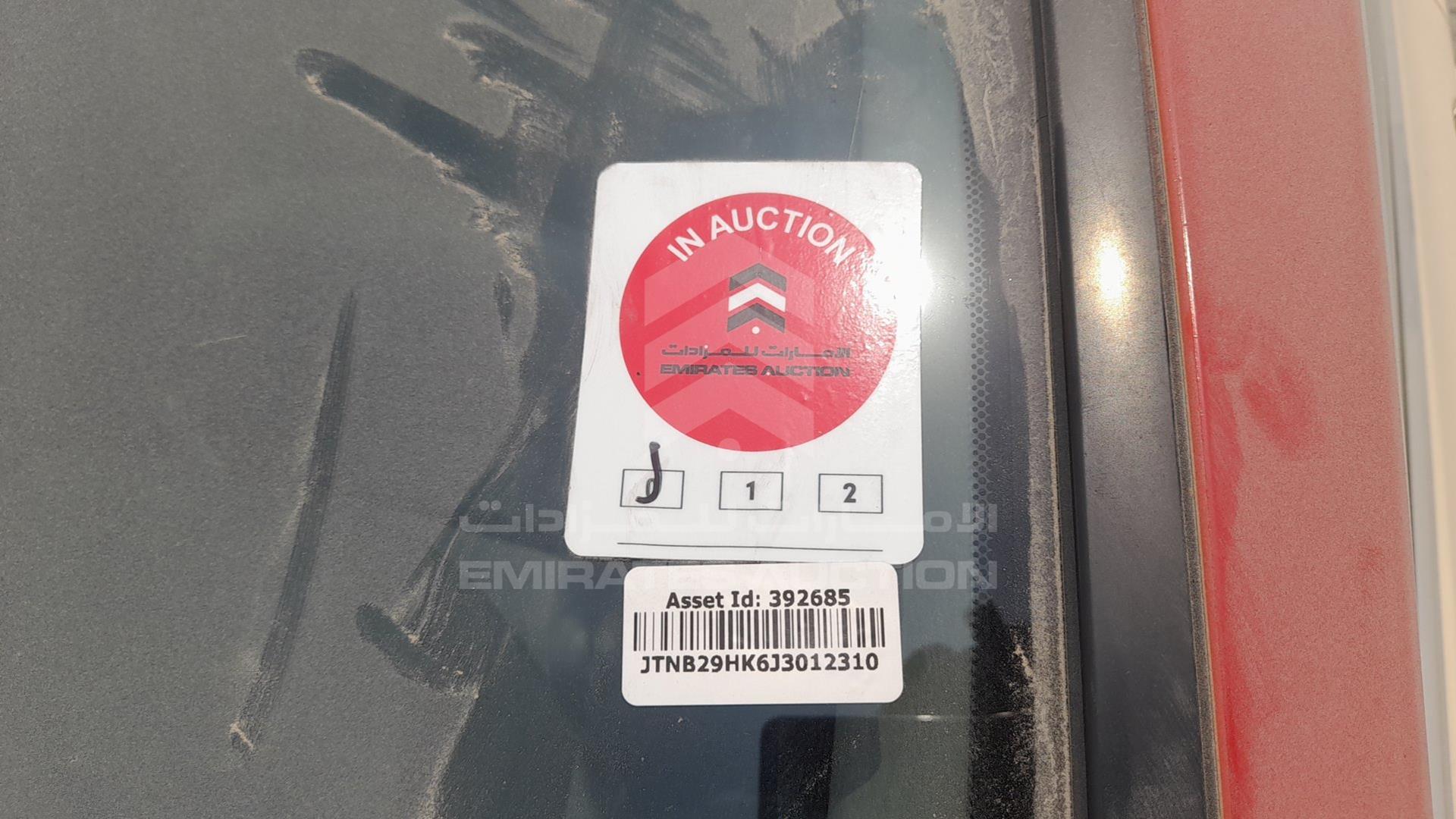 2018 TOYOTA CAMRY VIN: JTNB29HK6J3012310