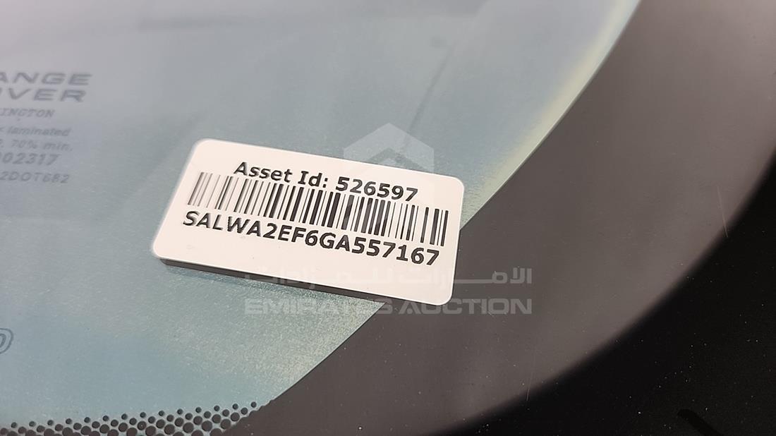 2016 Range Rover Sport — VIN on Frame — Photo 5