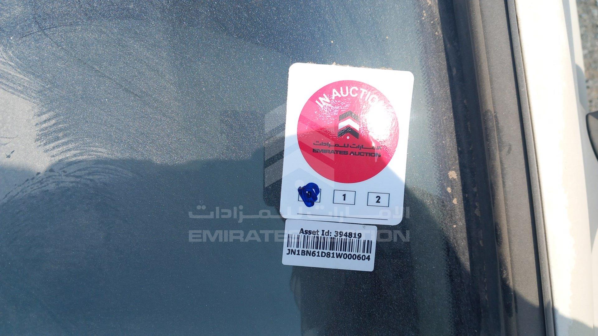 2001 NISSAN SUNNY VIN: JN1BN61D81W000604