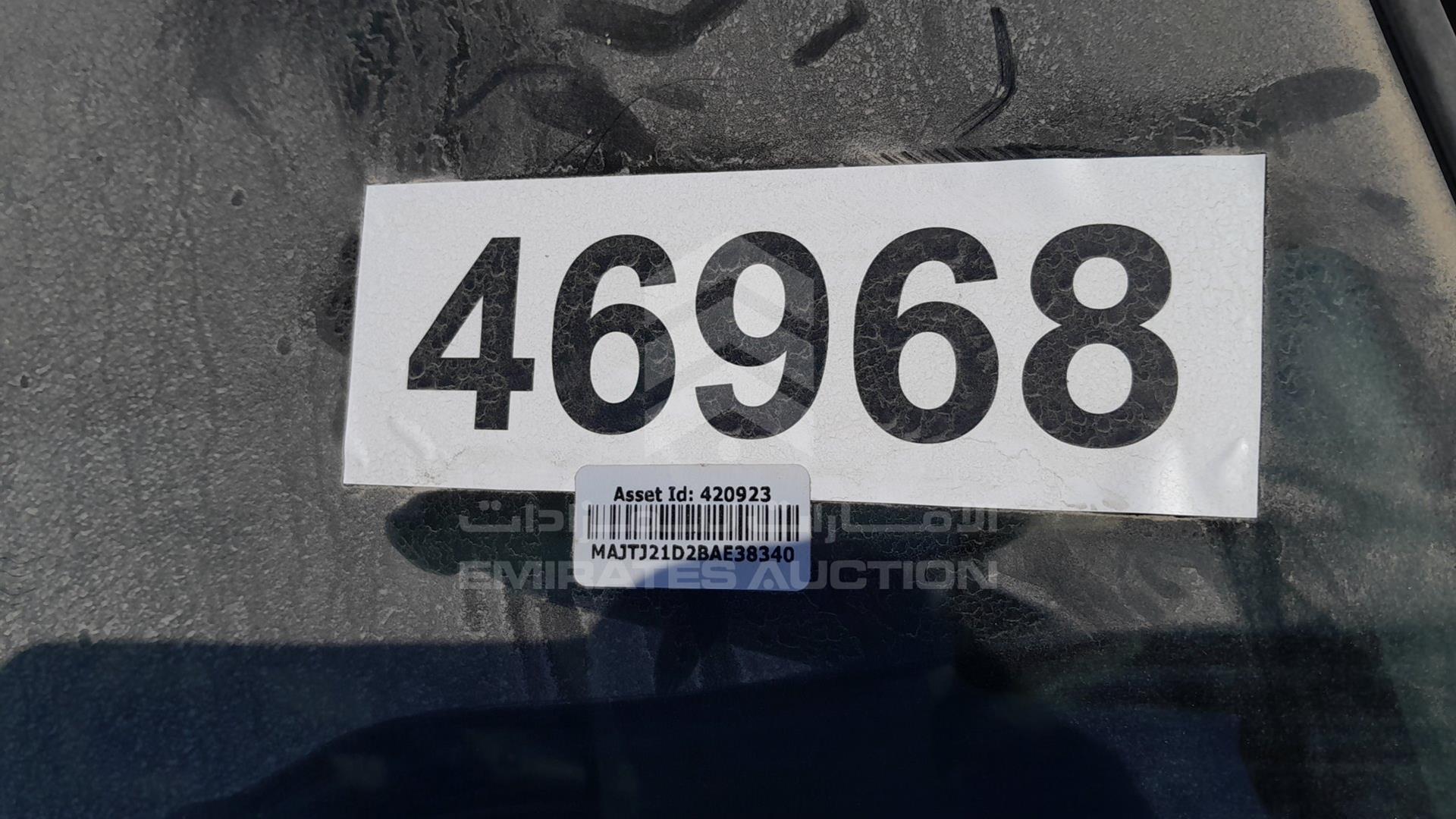 2011 FORD FIGO VIN: MAJTJ21D2BAE38340