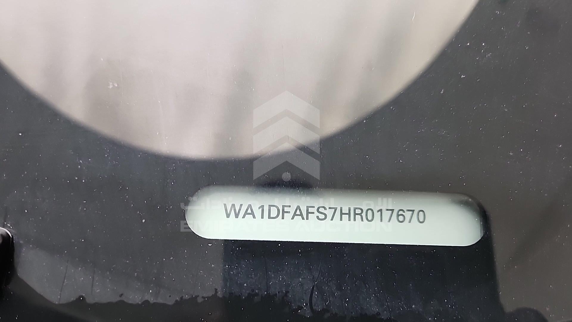 2017 AUDI Q3 VIN: WA1DFAFS7HR017670