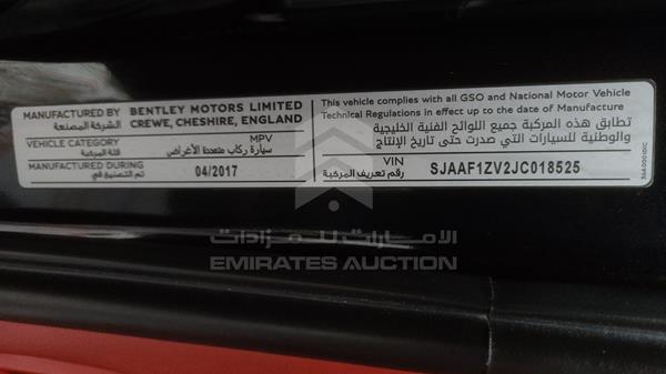 SJAAF1ZV2JC018525 Bentley Bentayga