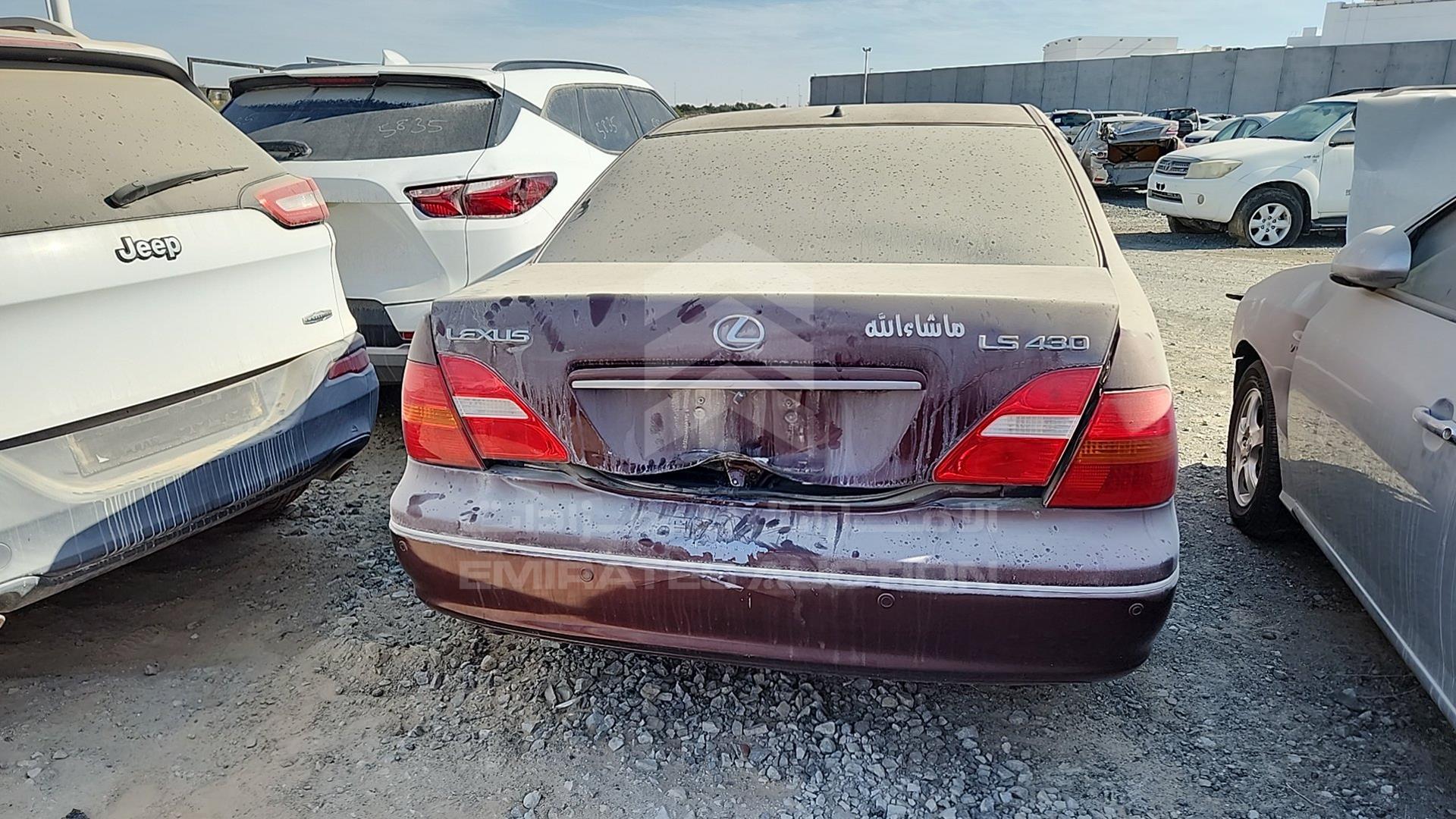 2001 LEXUS LS 430 VIN: JTHBN30F510007414