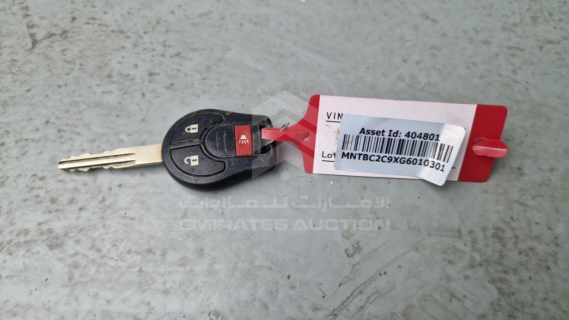 2016 NISSAN TIIDA VIN: MNTBC2C9XG6010301