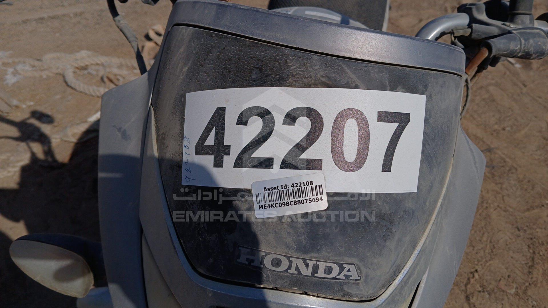 2008 HONDA UNICORN VIN: ME4KC098C88075694