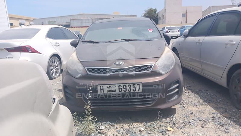 KNADN5120G6759204 Auction: EmiratesAuction Lot: 406093 KNADN5120G6759204 Kia Rio 2016 BROWN Photo 1