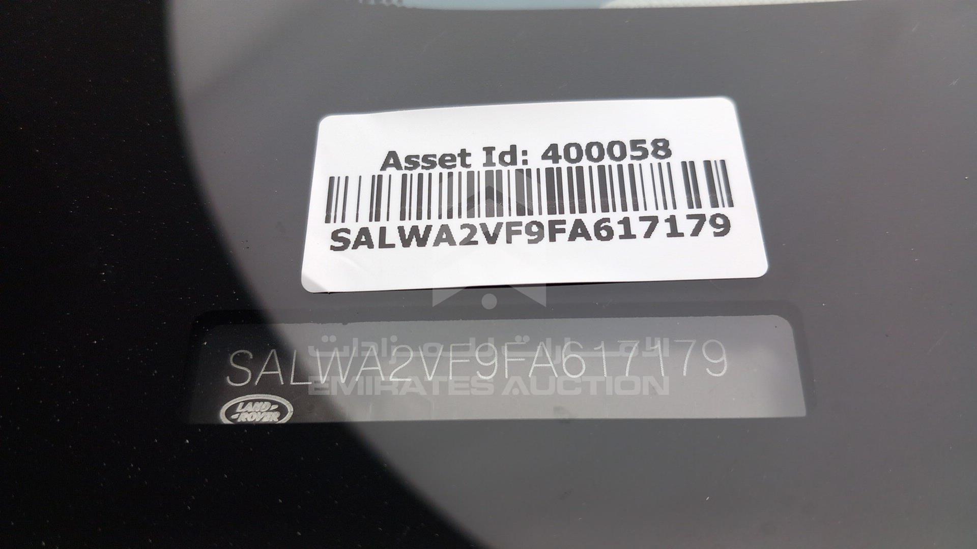 2015 RANGE ROVER SPORT VIN: SALWA2VF9FA617179