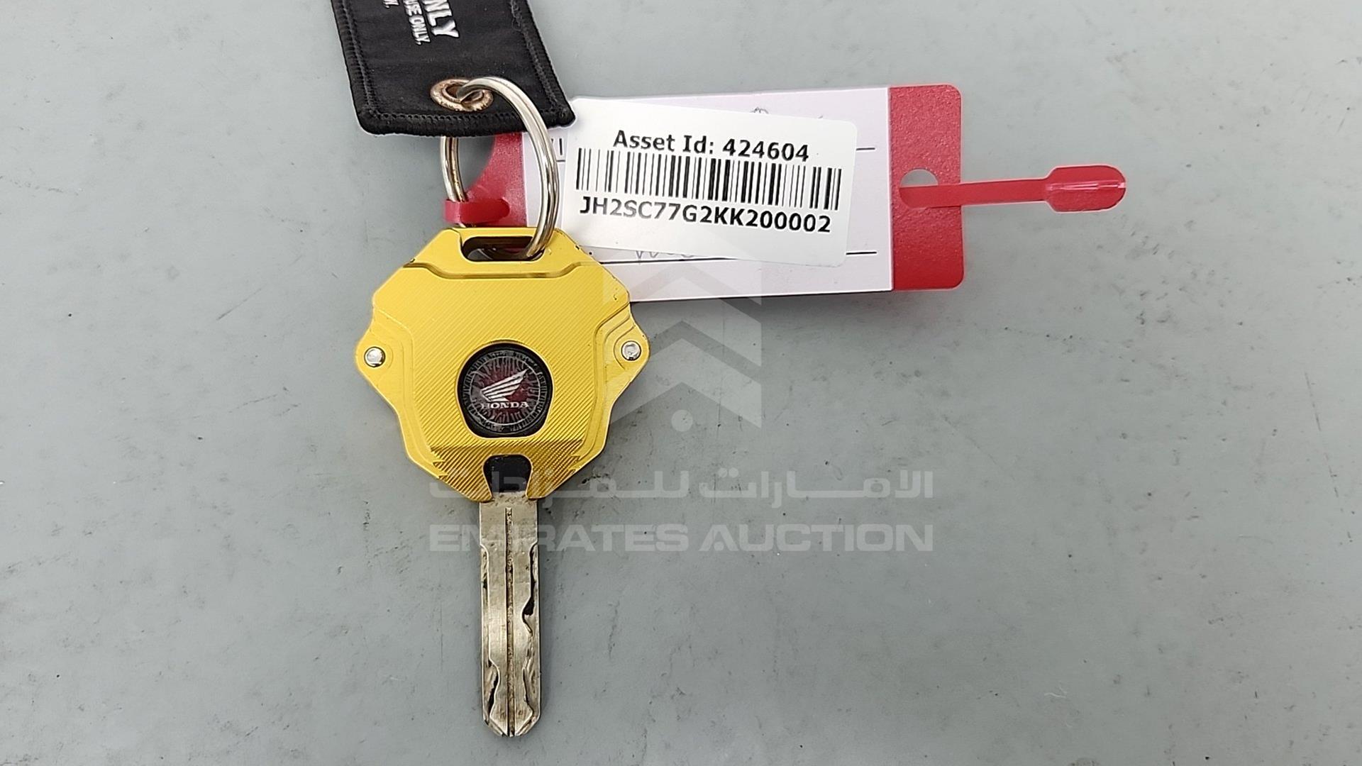 2019 HONDA CBR VIN: JH2SC77G2KK200002