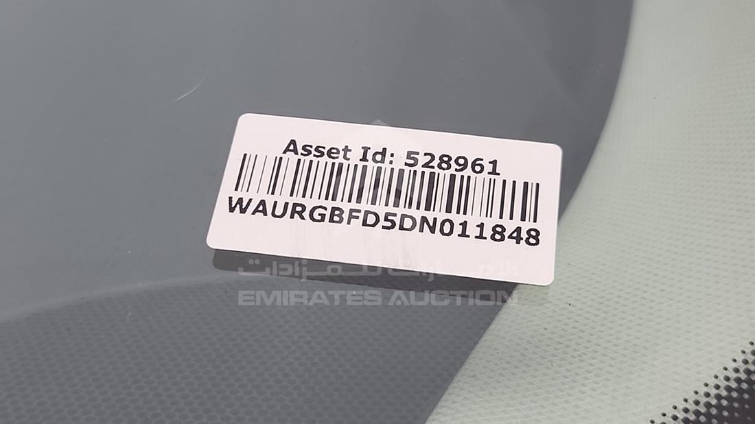 2013 Audi A8 — VIN on Frame — Photo 4