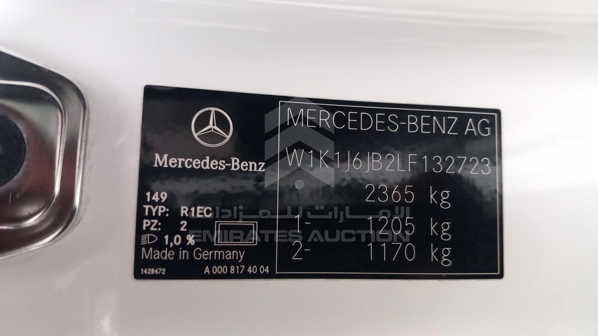 2020 MERCEDES E 450 VIN: W1K1J6JB2LF132723
