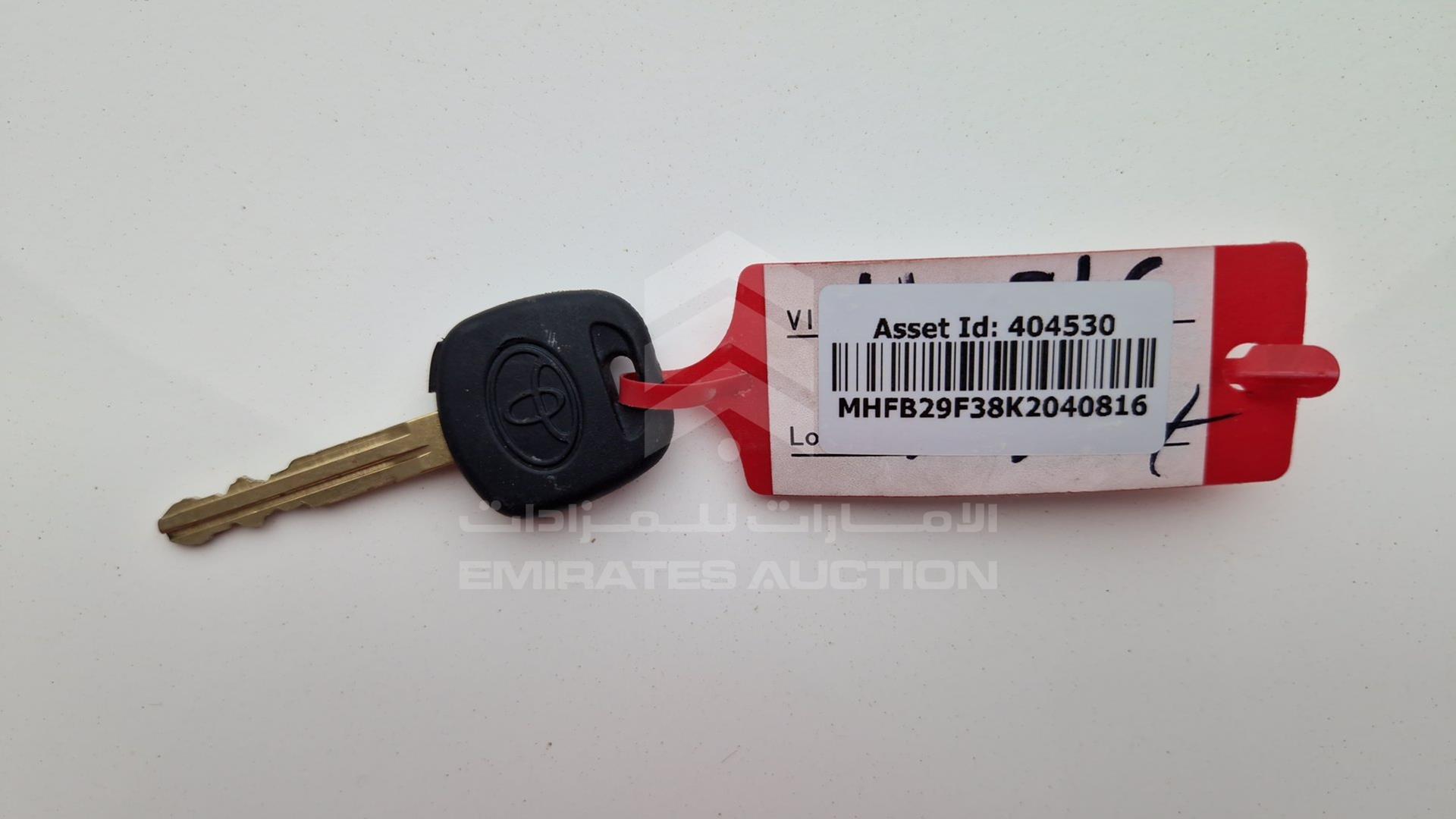 2019 TOYOTA YARIS VIN: MHFB29F38K2040816