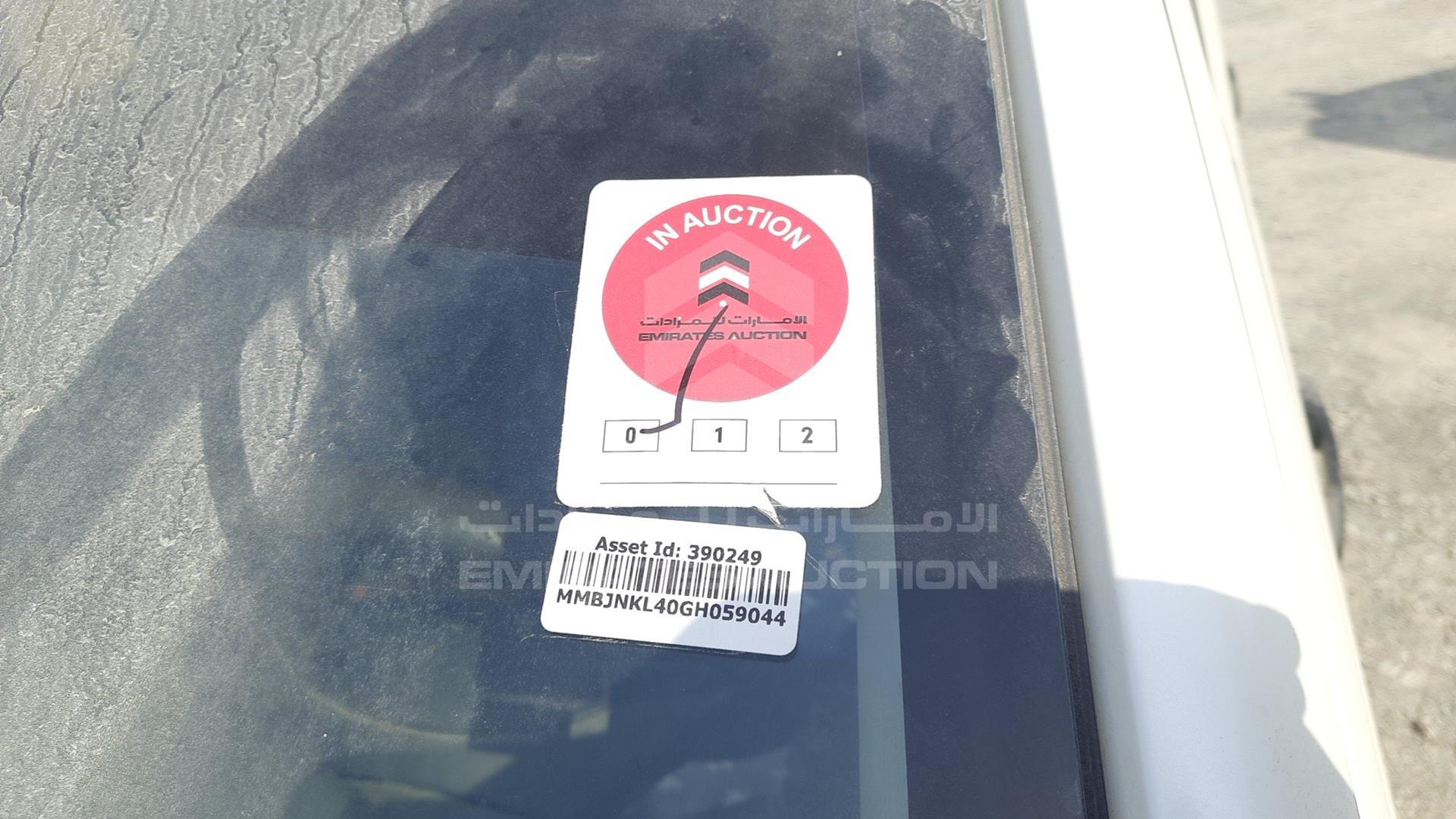 2016 MITSUBISHI L 200 VIN: MMBJNKL40GH059044