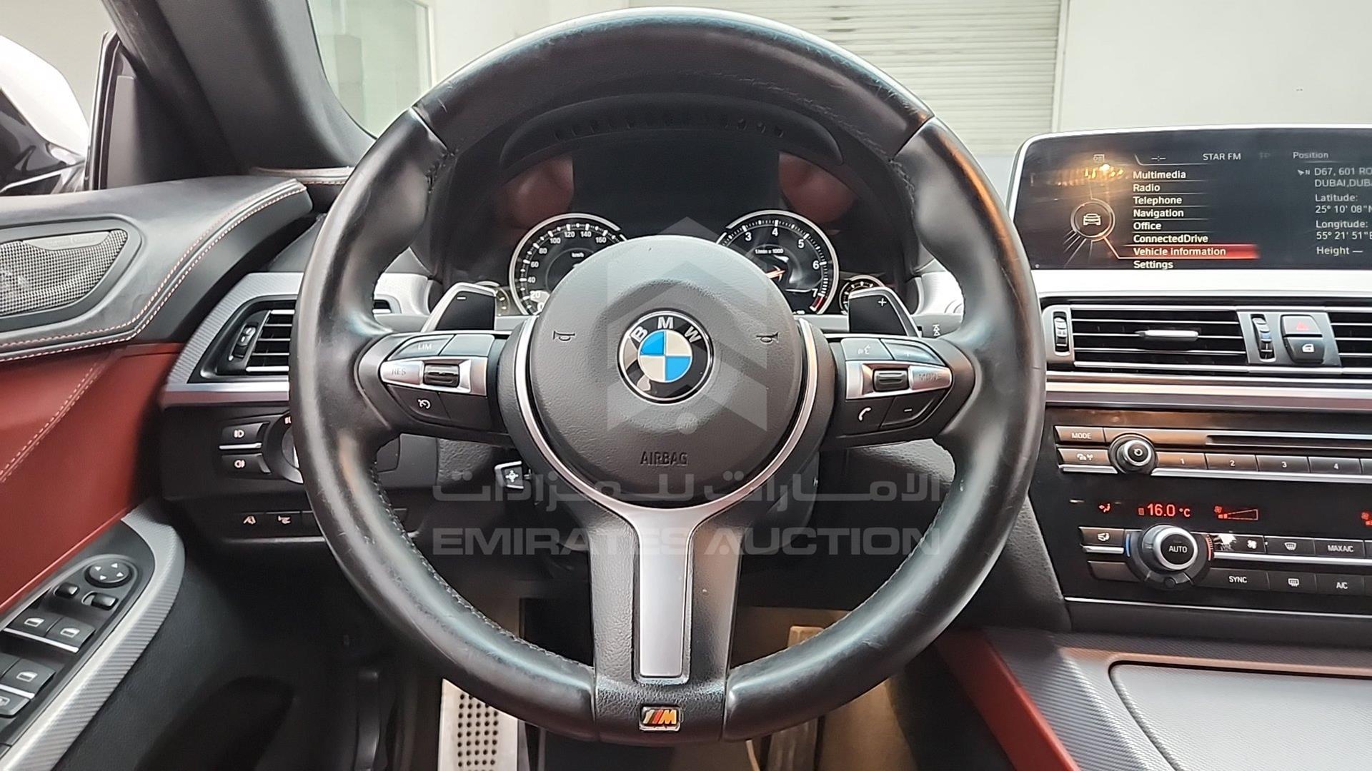 2016 BMW 650 I VIN: WBA6D4109GD934954