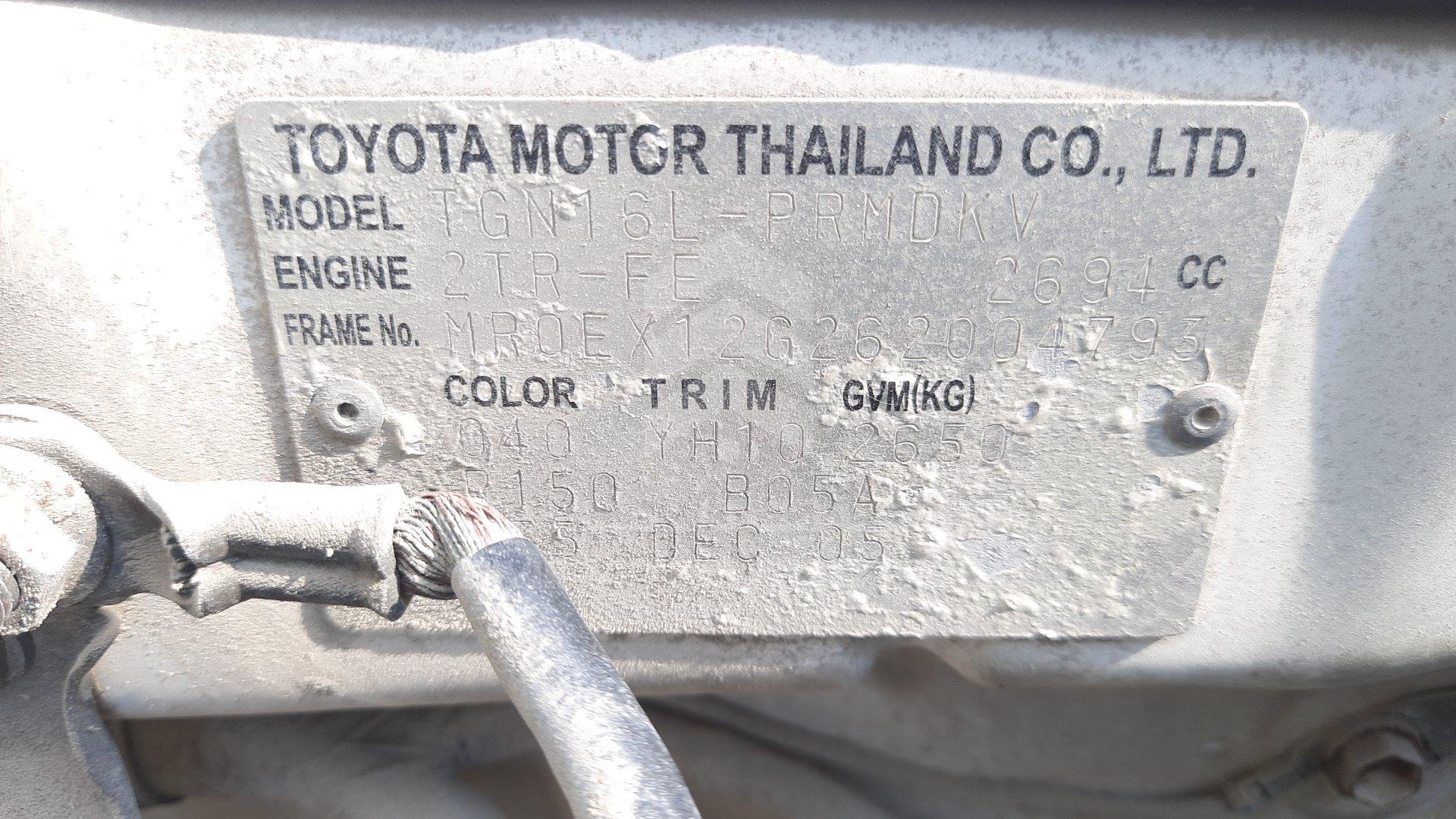 MR0EX12G262004793 - 2006 Toyota Hilux - #440219