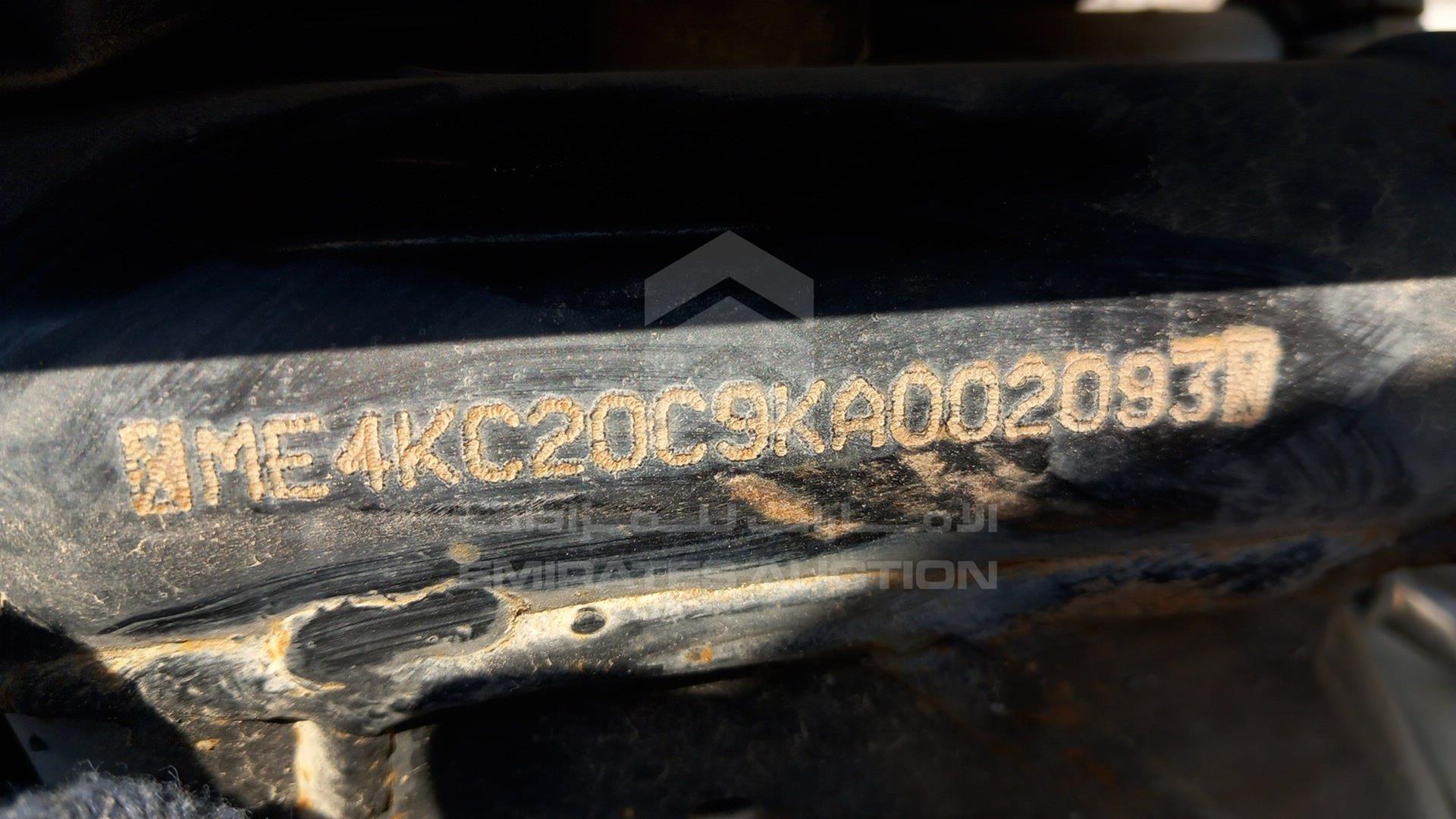 2019 HONDA UNICORN 160 VIN: ME4KC20C9KA002093