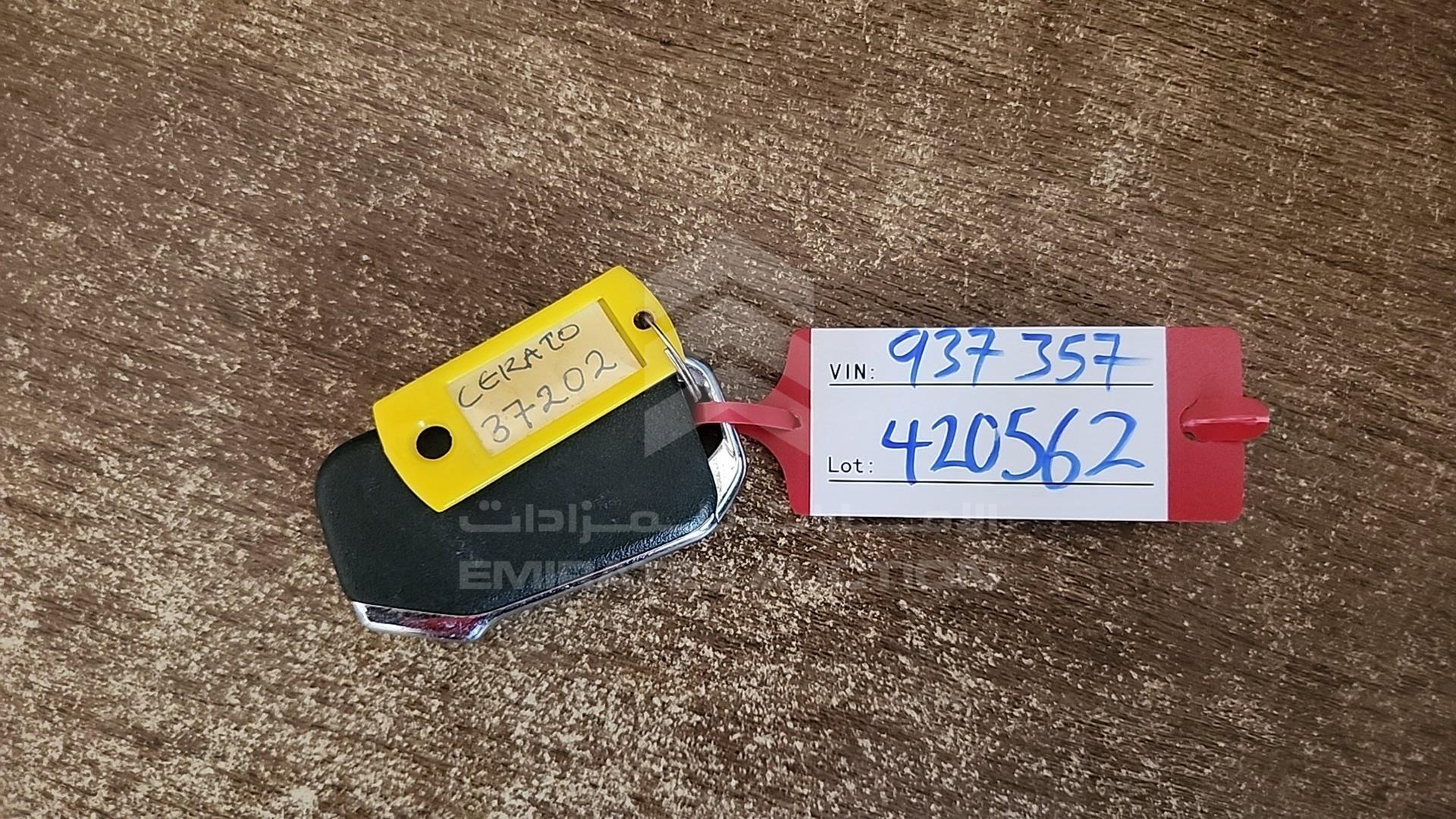 2022 KIA CERATO VIN: KNAF24164N5937357
