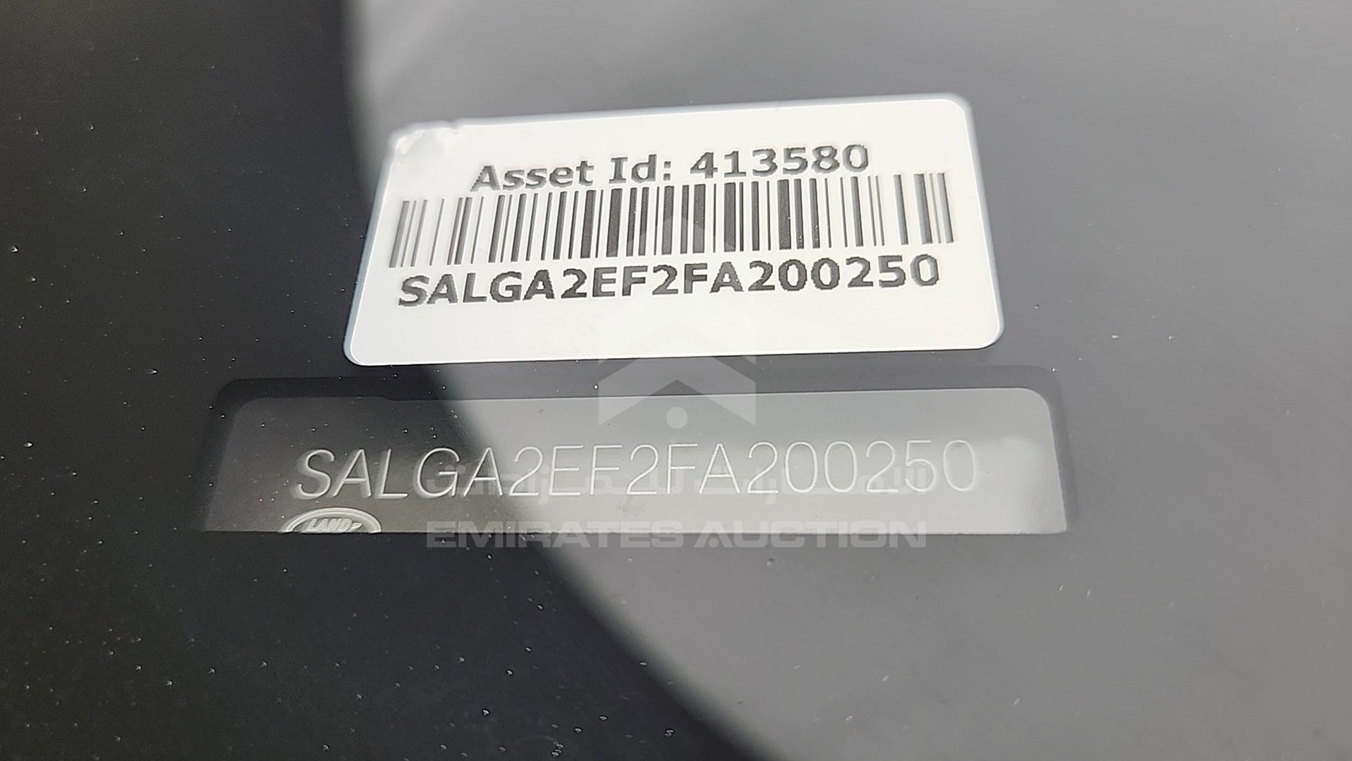 2015 RANGE ROVER VOGUE VIN: SALGA2EF2FA200250