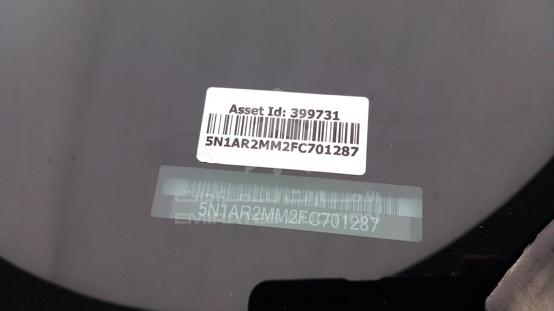 2015 NISSAN PATHFINDER VIN: 5N1AR2MM2FC701287