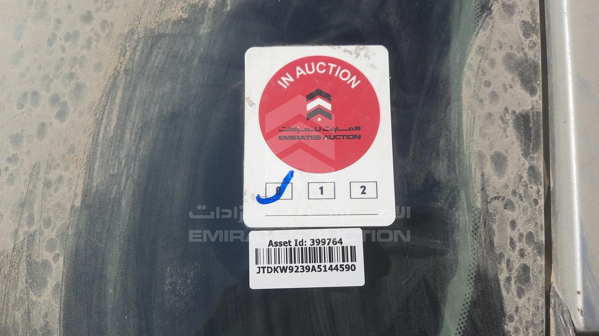 2010 TOYOTA YARIS VIN: JTDKW9239A5144590