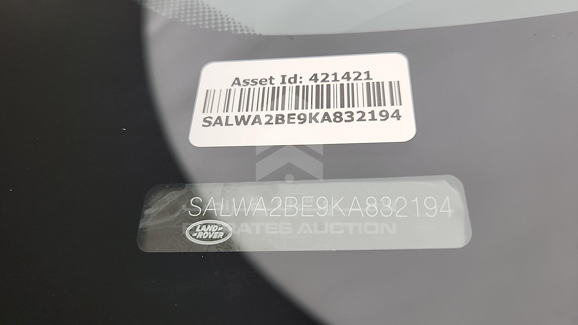 2019 RANGE ROVER SPORT VIN: SALWA2BE9KA832194