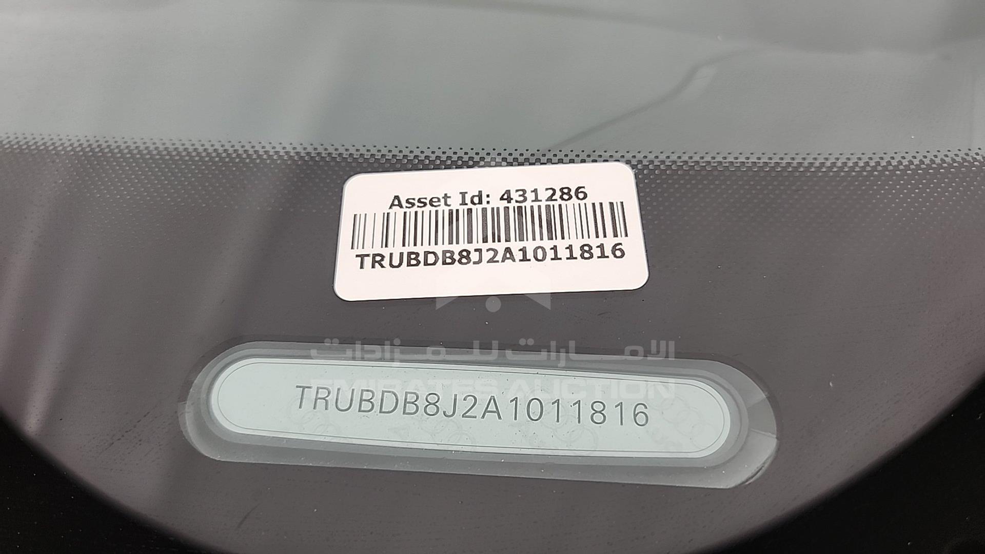 2010 AUDI TT VIN: TRUBDB8J2A1011816