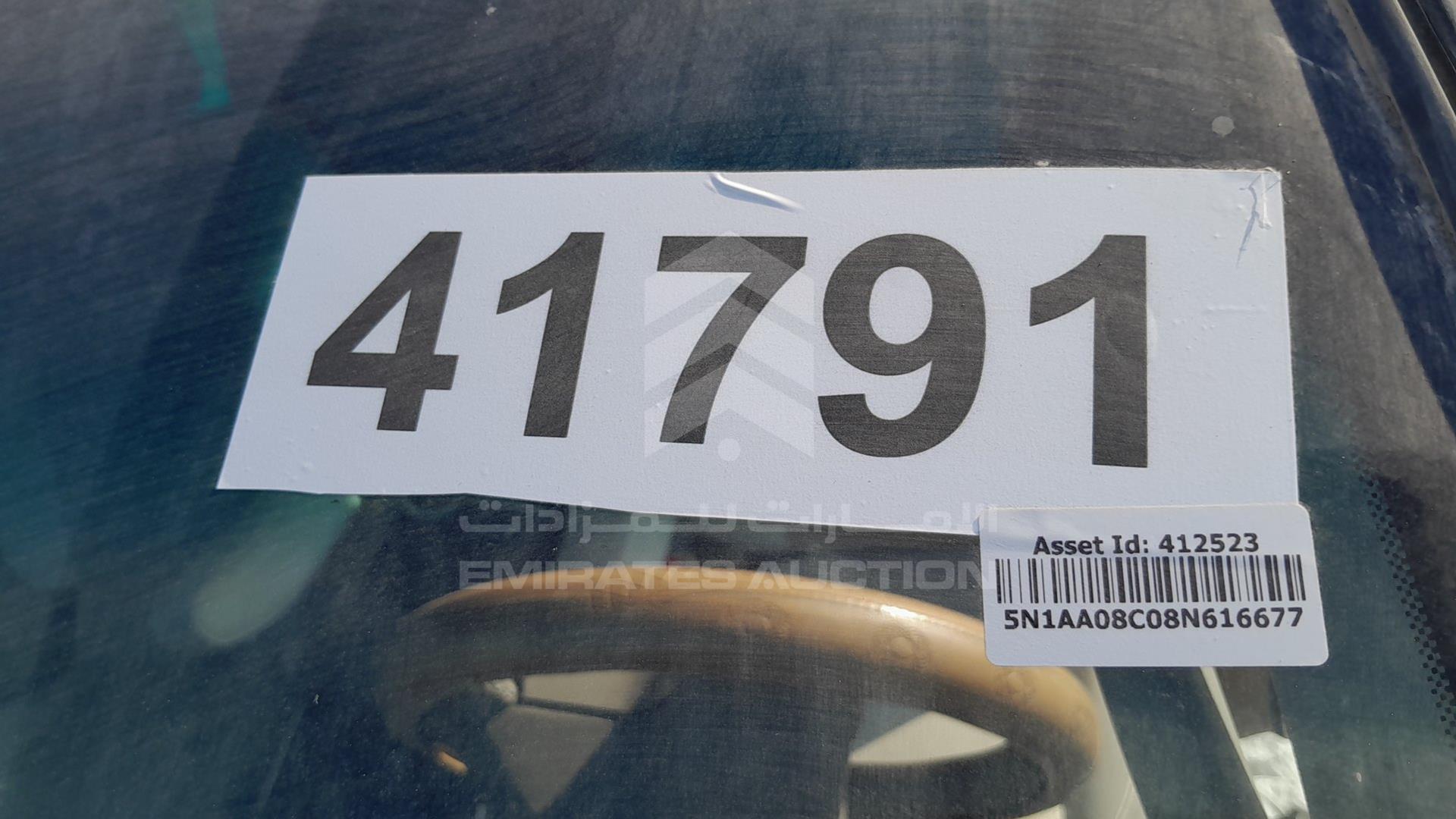 2008 NISSAN ARMADA VIN: 5N1AA08C08N616677
