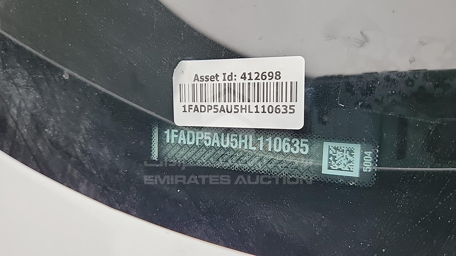 2017 FORD C-MAX VIN: 1FADP5AU5HL110635