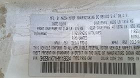 2017 Mazda 3 - Scrap without document — VIN on Frame — Photo 2 — Thumbnail