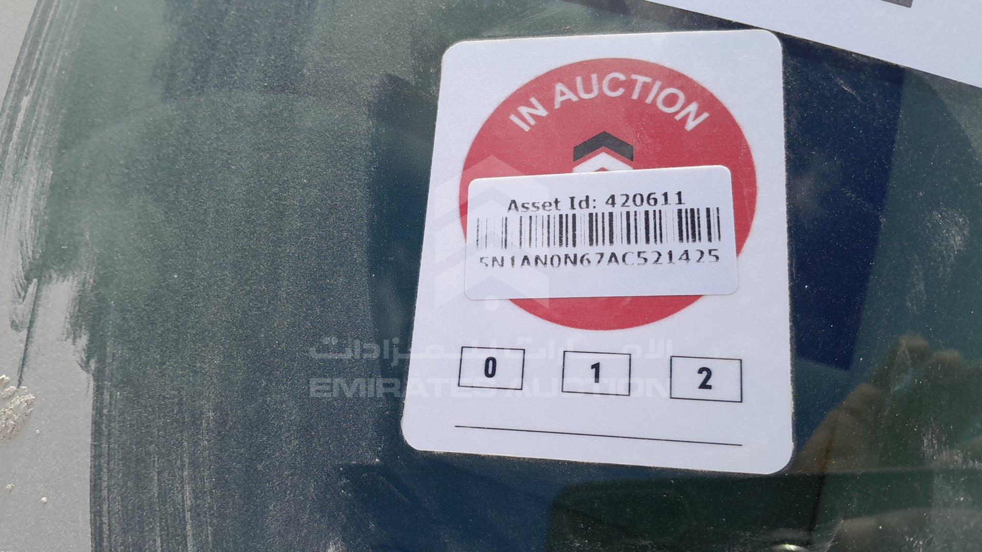 2010 NISSAN XTERRA VIN: 5N1AN0N67AC521425