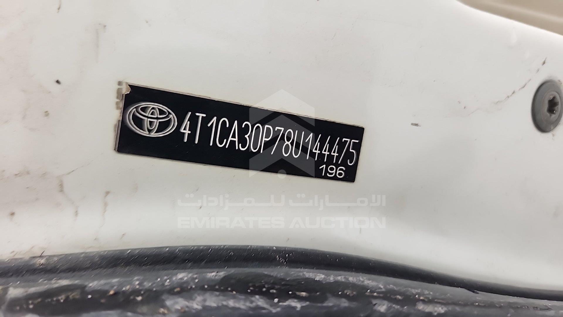 2004 TOYOTA SOLARA VIN: 4T1CA30P34U004918