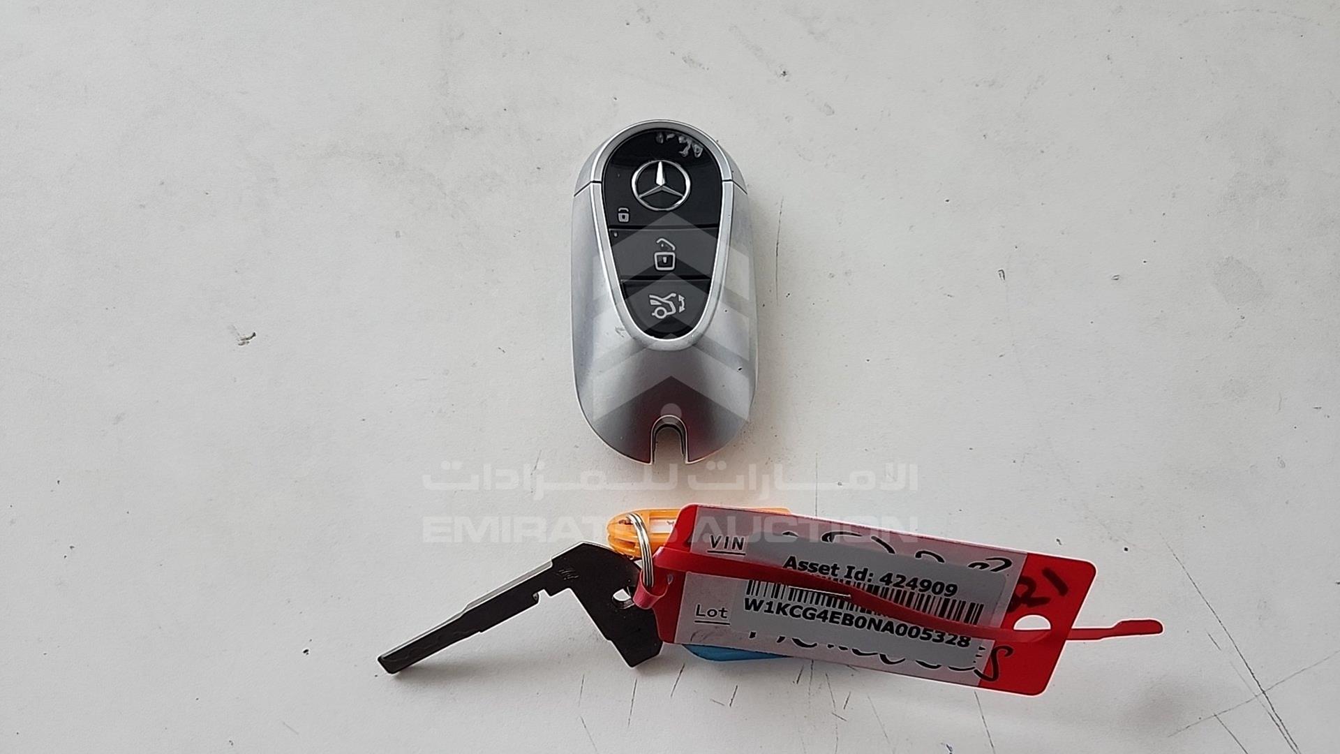 2022 MERCEDES EQS 580 VIN: W1KCG4EB0NA005328