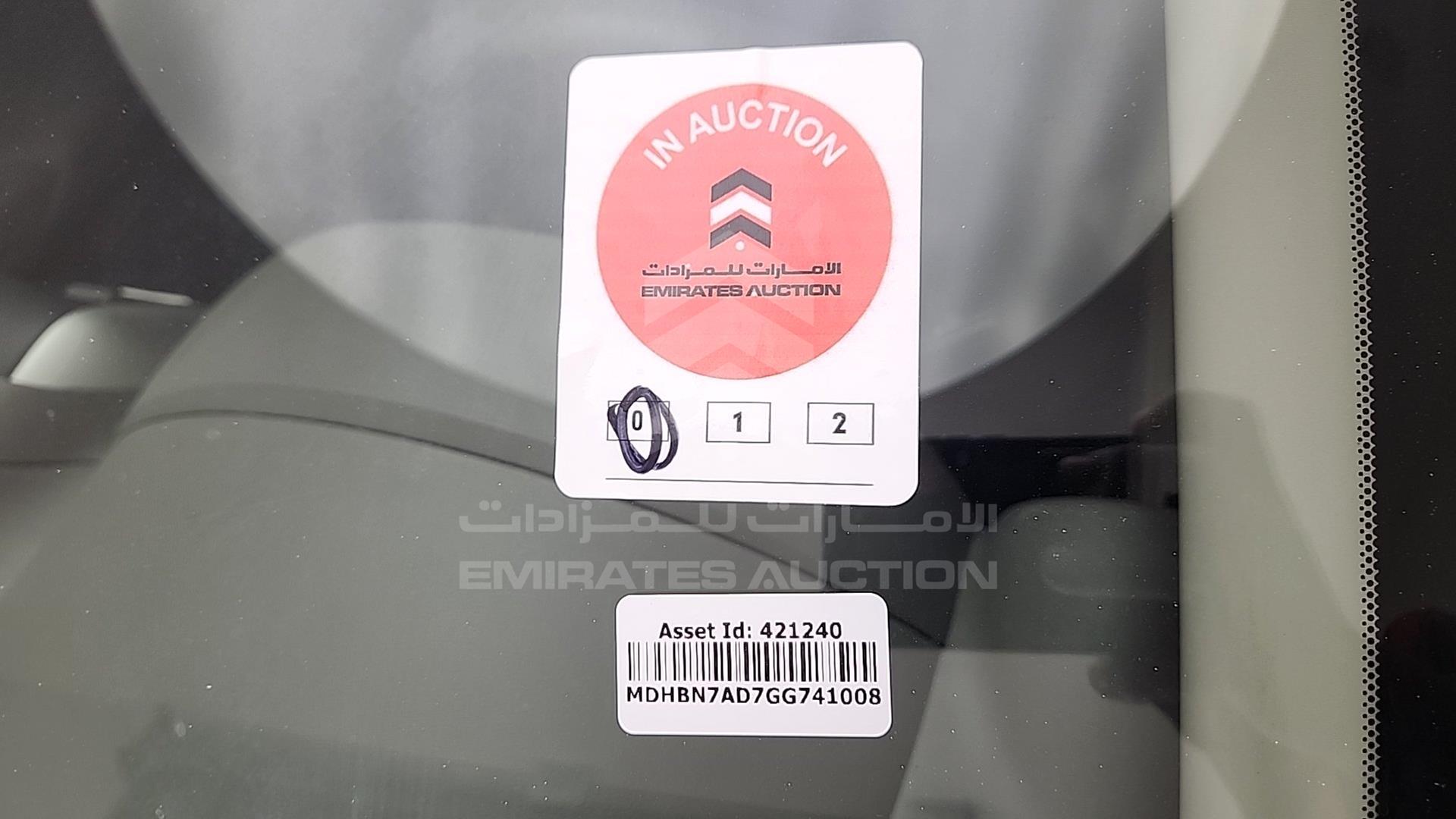 2016 NISSAN SUNNY VIN: MDHBN7AD7GG741008