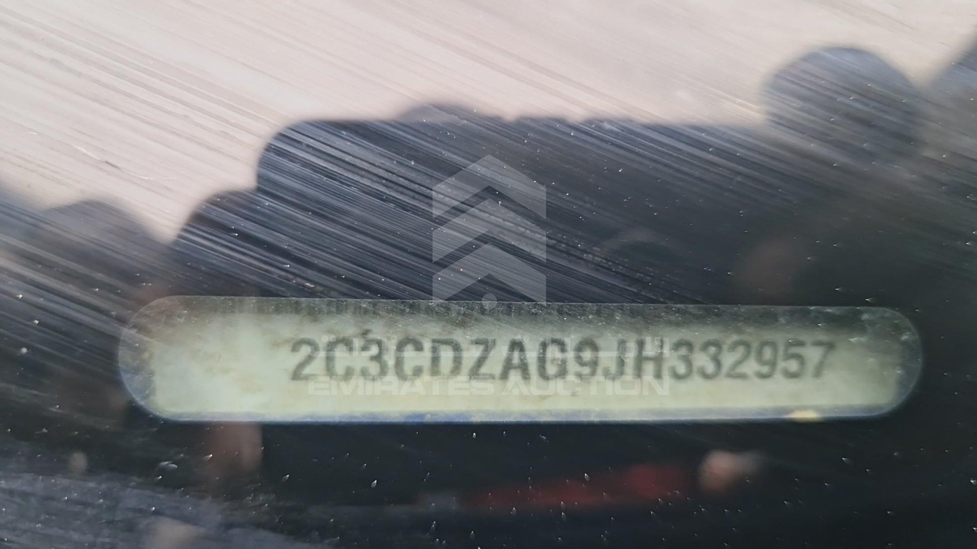 2018 DODGE CHALLENGER VIN: 2C3CDZAG9JH332957