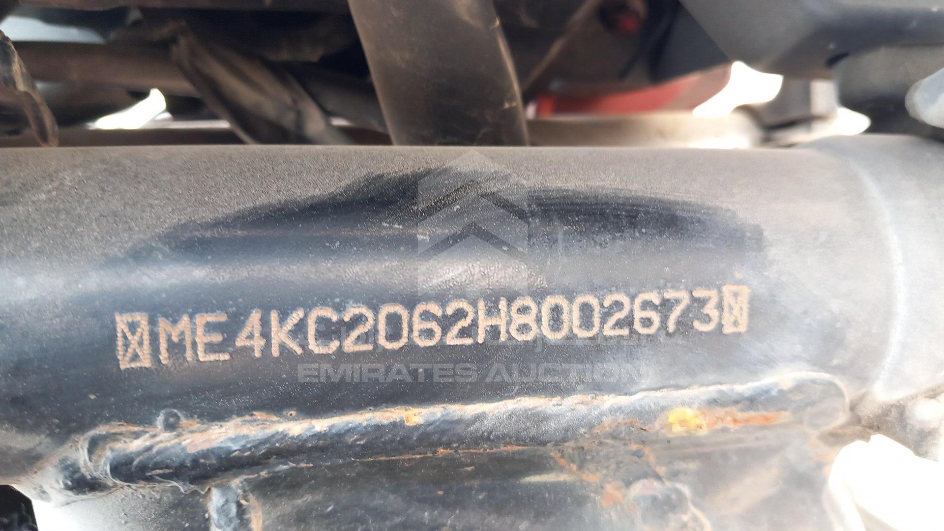 2017 HONDA UNICORN 160 VIN: ME4KC2062H8002673