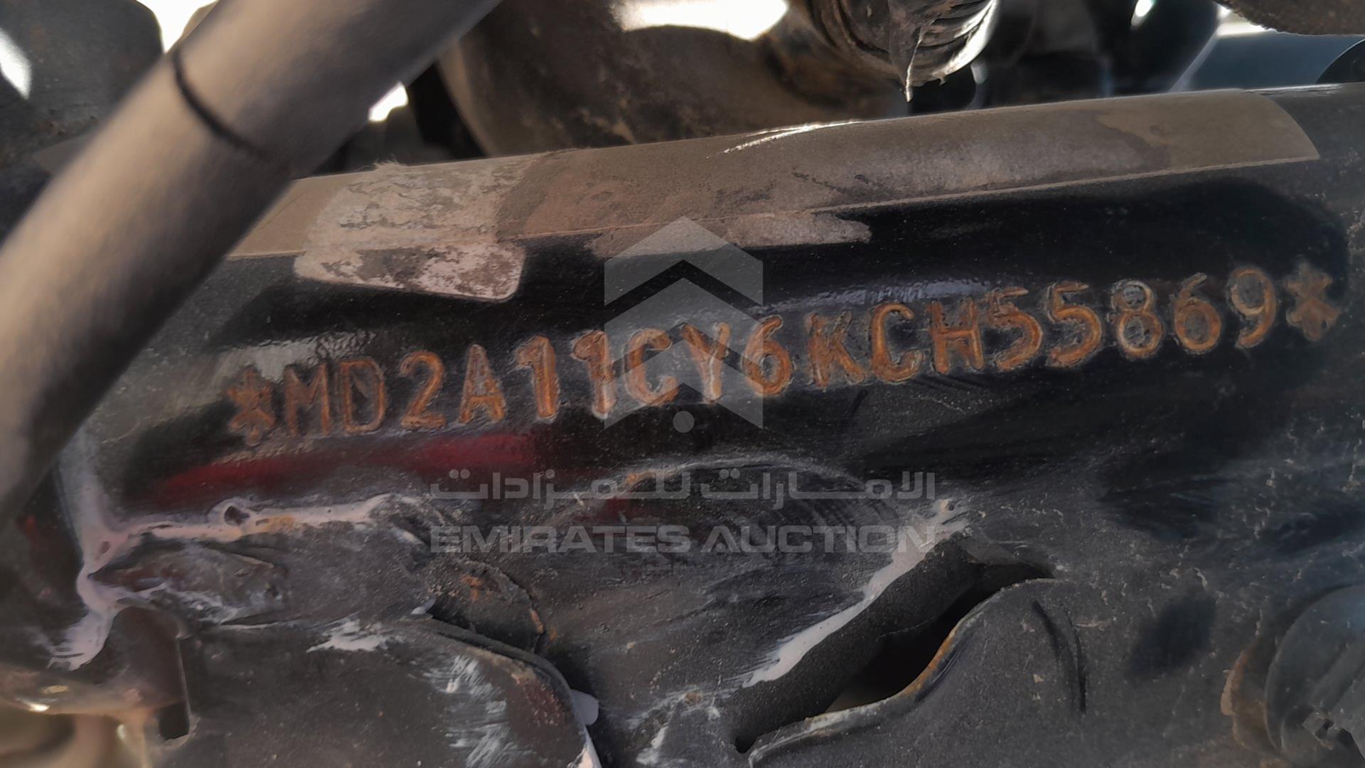 2019 BAJAJ PULSAR VIN: MD2A11CY6KCH55869
