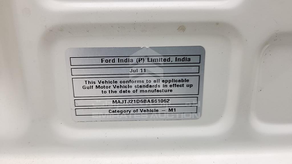 MAJTJ21D6BAS61062 - 2011 FORD FIGO - #512760