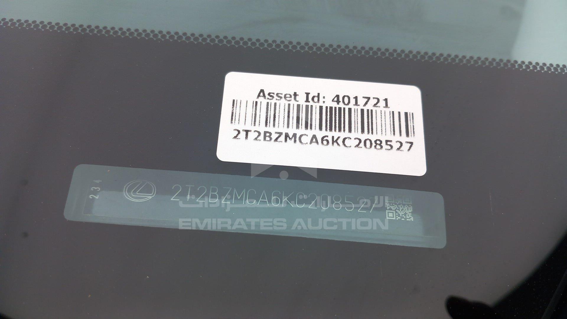 2019 LEXUS RX 350 VIN: 2T2BZMCA6KC208527