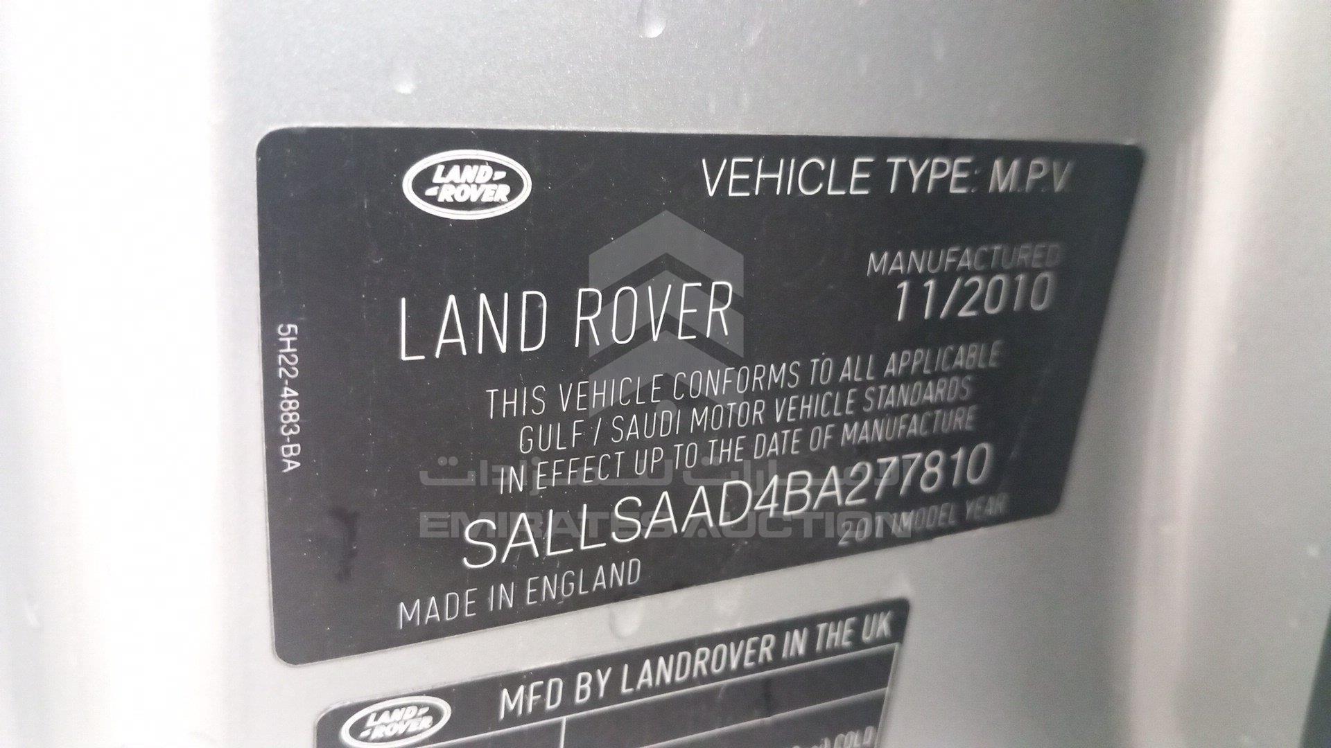SALLSAAD4BA277810 - 2011 Range Rover Sport - #493697