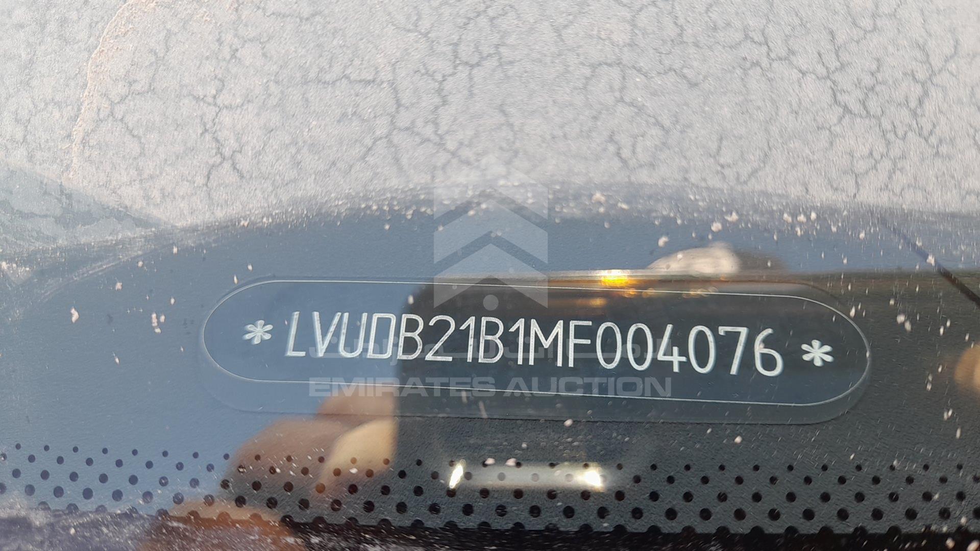 2021 JETOUR X70 VIN: LVUDB21B1MF004076
