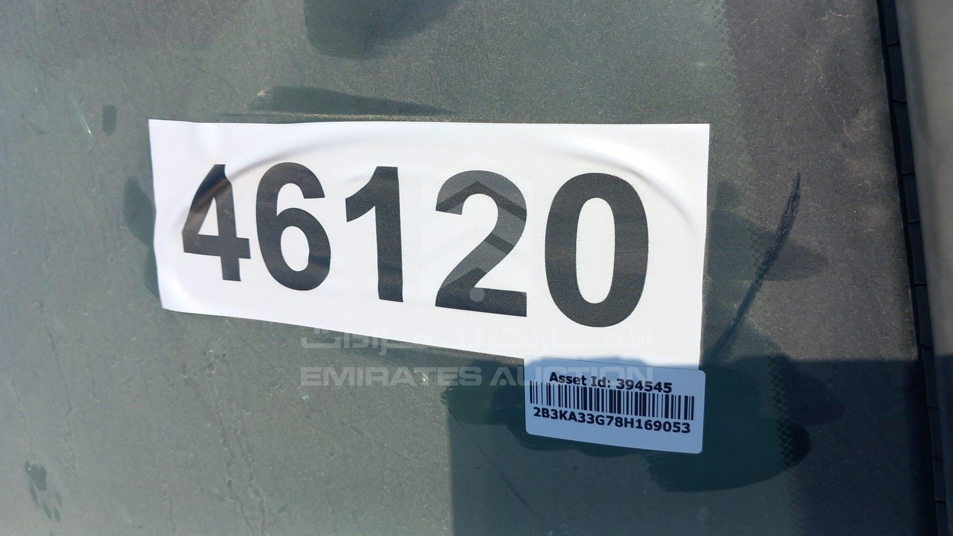 2008 DODGE CHARGER VIN: 2B3KA33G78H169053