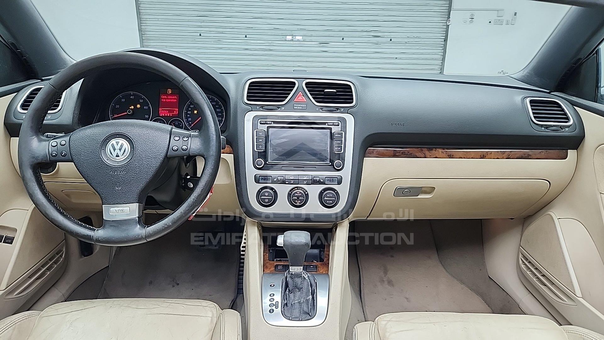 2008 VOLKSWAGEN EOS VIN: WVWAR21F78V000259