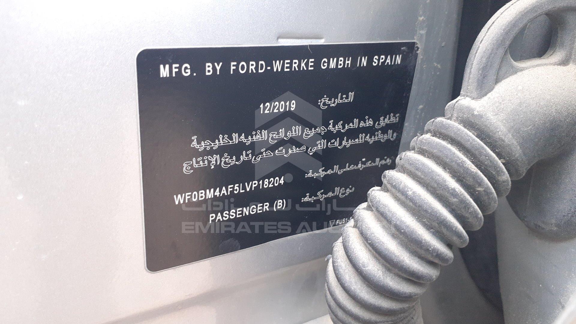 2020 FORD ESCAPE VIN: WF0BM4AF5LVP18204