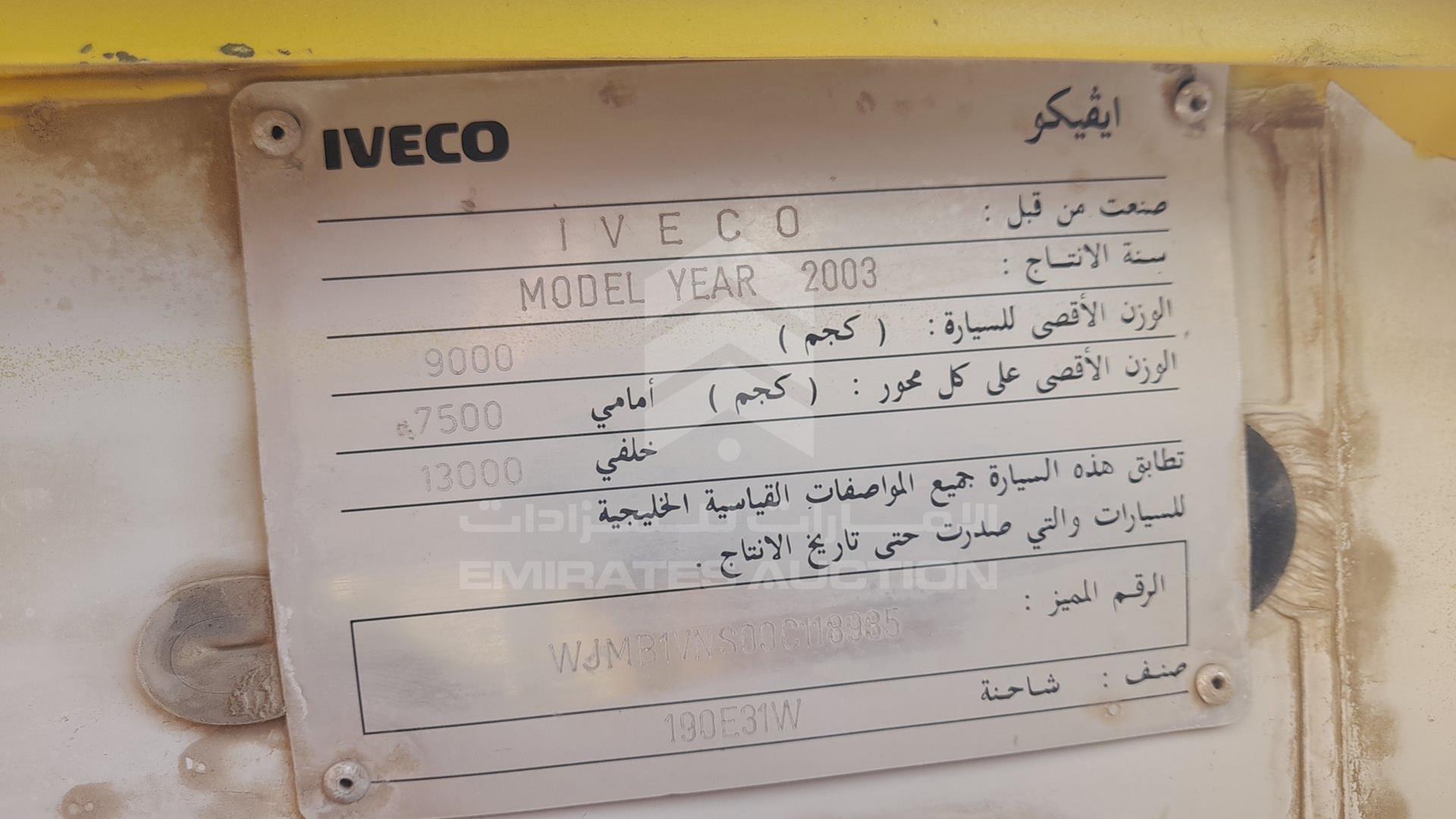 0 IVECO --- VIN: WJMB1VNS00C118985